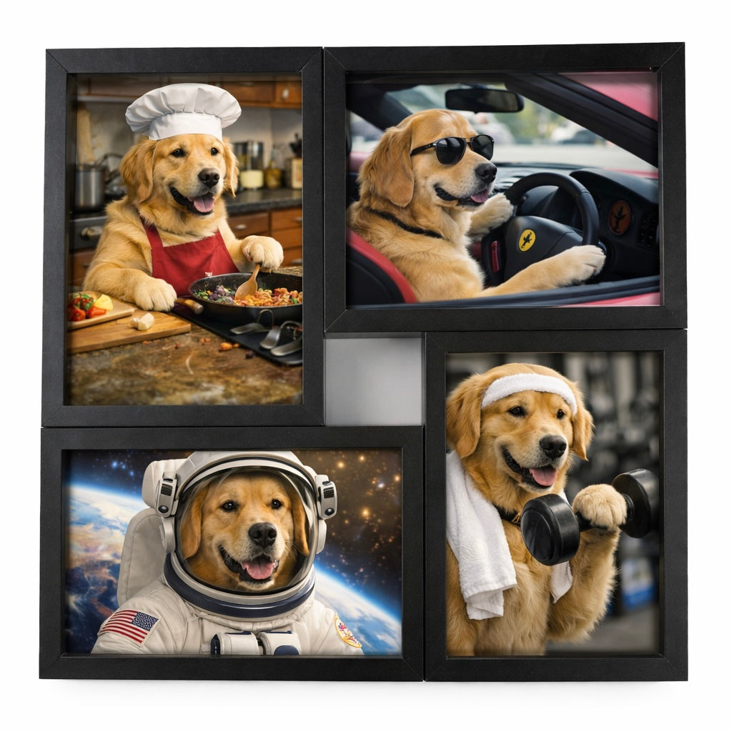 Four Photo Pet Portrait (4x6)