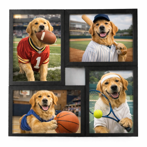 Four Photo Pet Portrait (4x6)